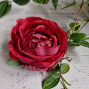 Mrkerd hjt rosenhoved blomster pynt S