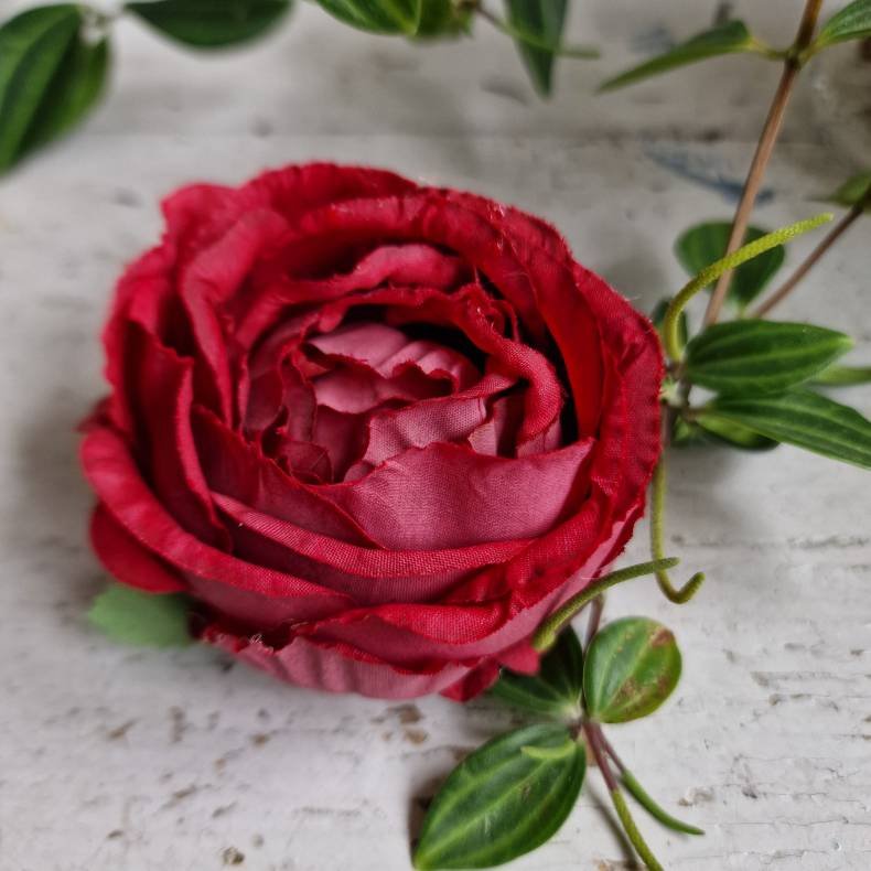 Mrkerd hjt rosenhoved blomster pynt S