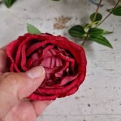 Mrkerd hjt rosenhoved blomster pynt S