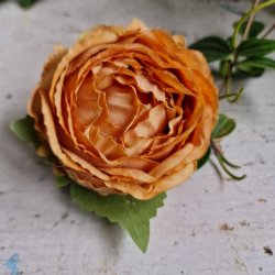 Kaffelatte hjt rosenhoved blomster pynt S