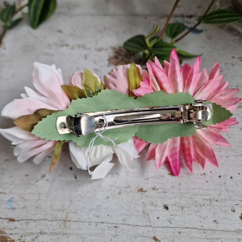 Rosa og hvide blomster mix hrspnde 10 cm NO: 41