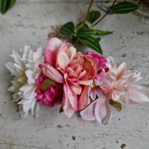 Rosa og pink blomster mix hrspnde 10 cm No. 38