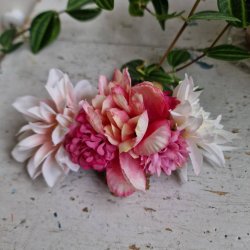 Rosa og pink blomster mix hrspnde 10 cm No. 38