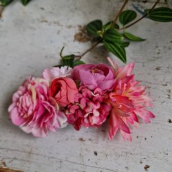 Pink blomster mix hrspnde 10 cm NO. 21