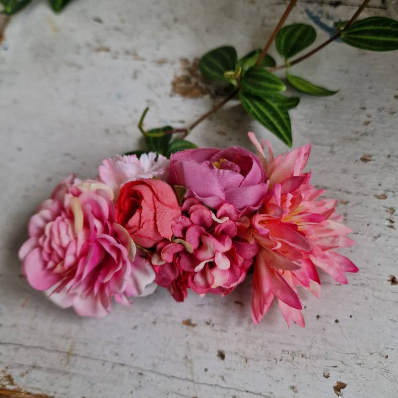 Pink blomster mix hrspnde 10 cm NO. 21