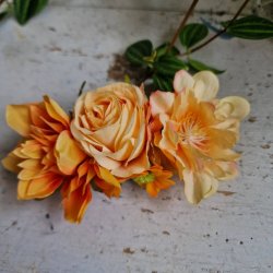 Orange blomster mix hrspnde 10 cm NO: 16