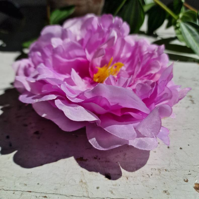 Lys lilla pon blomster pynt S