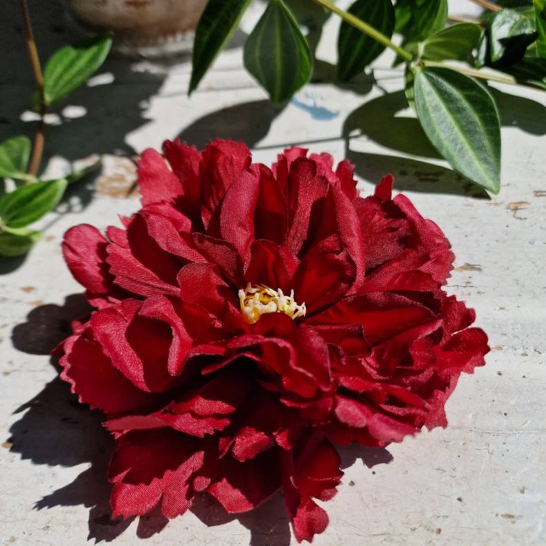 Bordeaux peony blomster pynt S