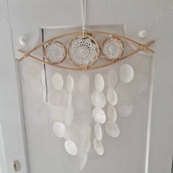 Drmmefanger 3 mandalaer i det tredje je med skaller og vindspils effekt