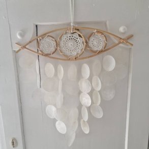 Drmmefanger 3 mandalaer i det tredje je med skaller og vindspils effekt