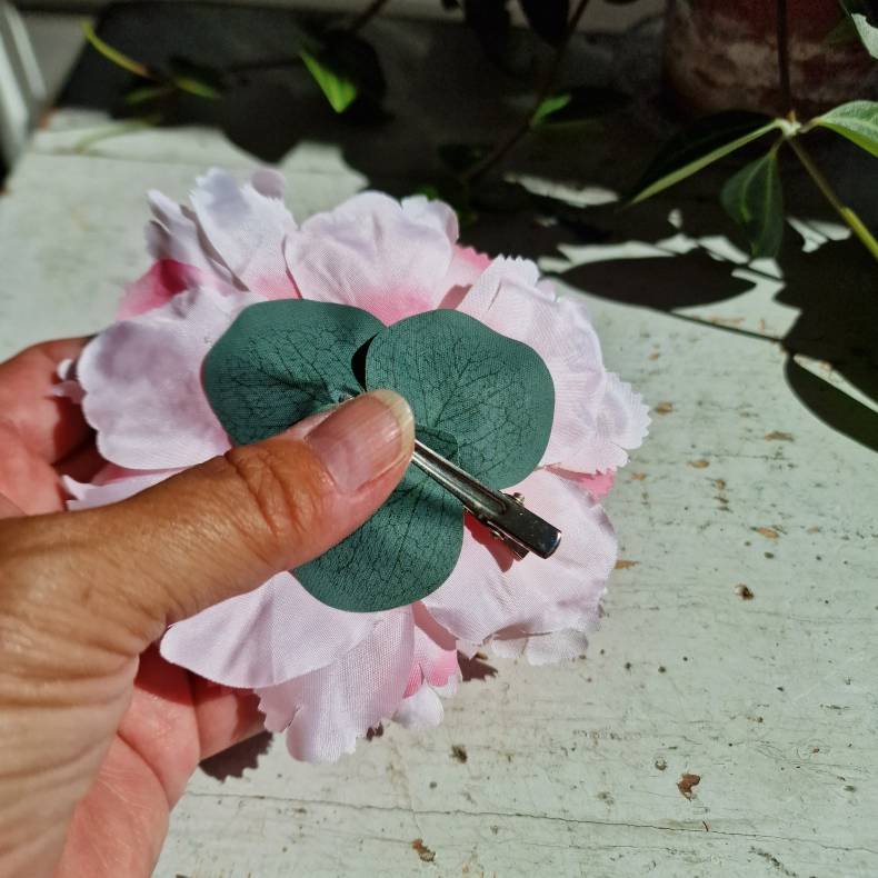 Lyserd peony blomster pynt S