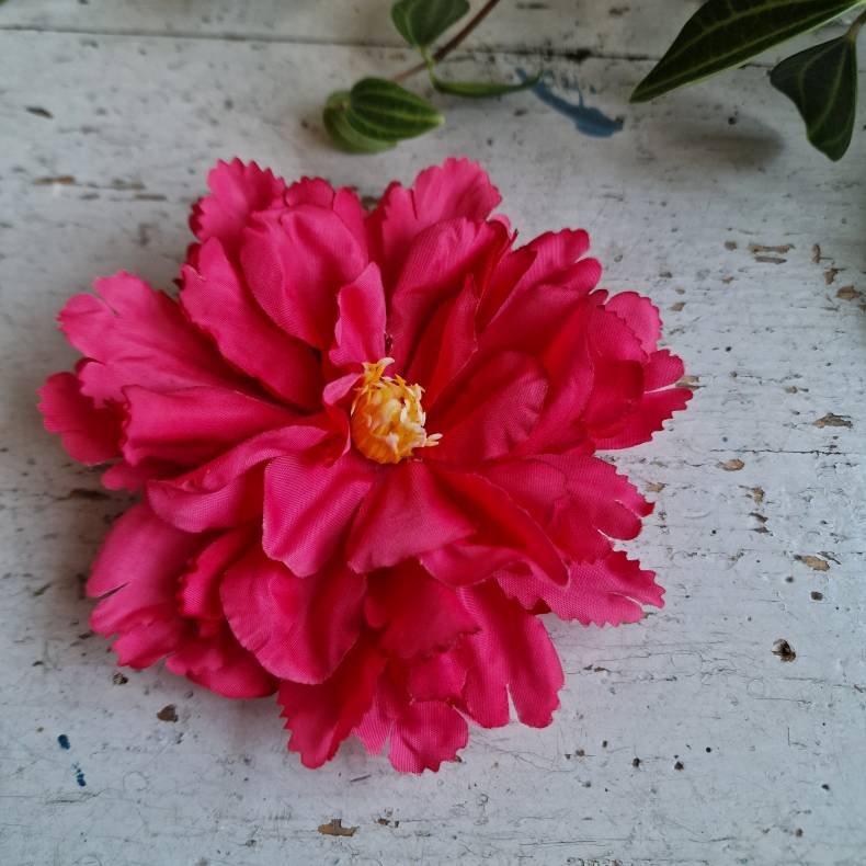 Pink peony blomster pynt S 