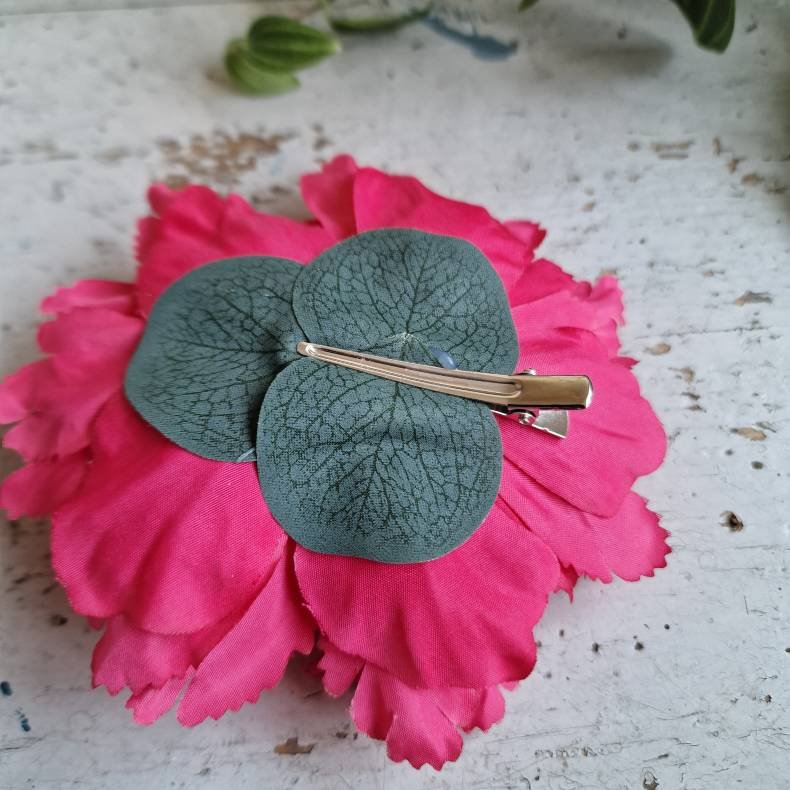 Pink peony blomster pynt S 