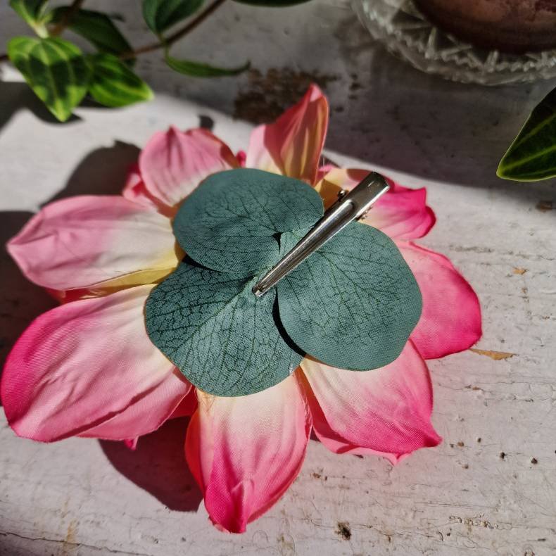 Pink/rosa georgine blomster pynt S