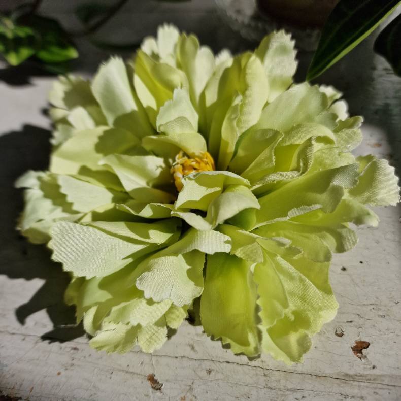 Grn peony blomster pynt S