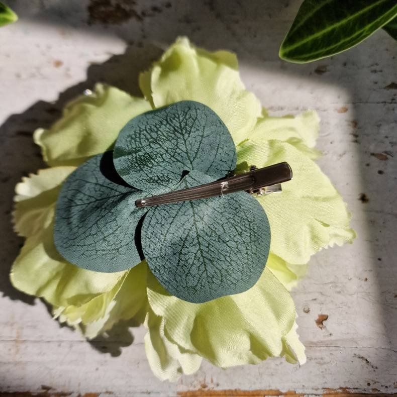 Grn peony blomster pynt S