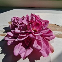 Lilla georgine blomster pynt S