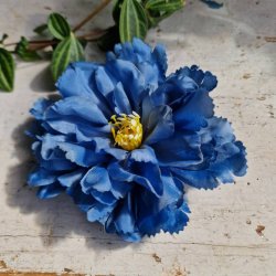 Bl peony blomster pynt S