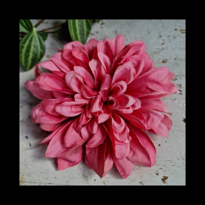 Pink georgine blomster pynt S