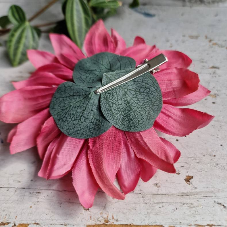 Pink georgine blomster pynt S