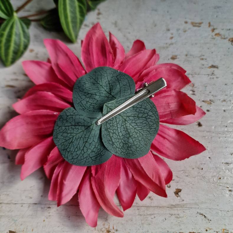 Pink georgine blomster pynt S