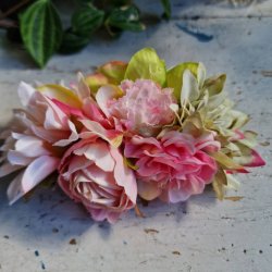 Rosa blomster mix hrspnde 10 cm NO: 15