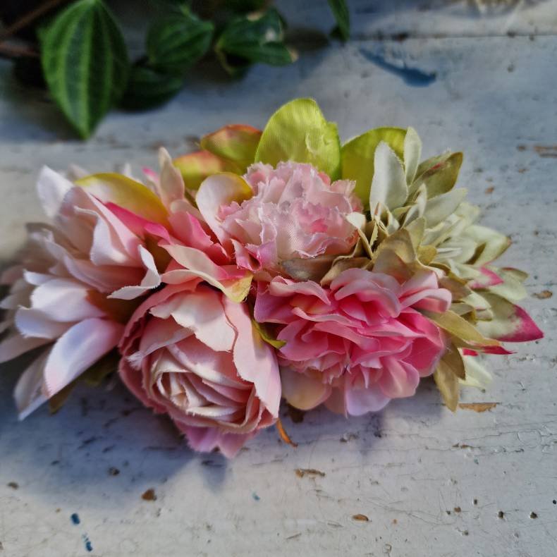 Rosa blomster mix hrspnde 10 cm NO: 15