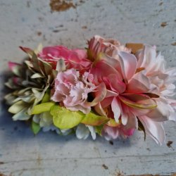 Rosa blomster mix hrspnde 10 cm NO: 15