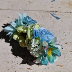 Bl/grn blomster mix hrspnde 10 cm NO: 14