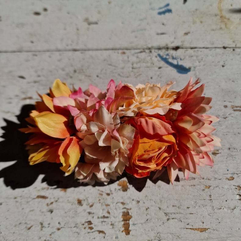 Orange blomster mix hrspnde 10 cm NO: 29