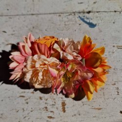 Orange blomster mix hrspnde 10 cm NO: 29