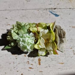 Grnne blomster mix hrspnde 10 cm NO: 7