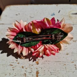 Pink og fersken blomster mix hrspnde 10 cm NO: 20