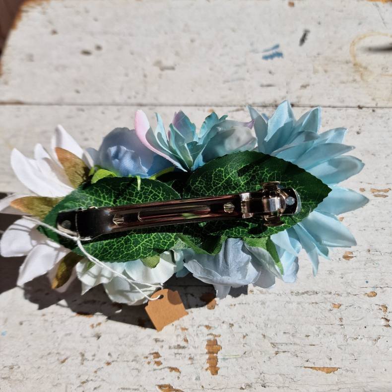 Bl/hvid blomster mix hrspnde 10 cm NO: 22