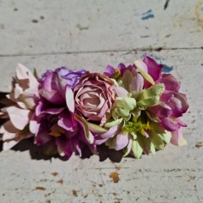 Lilla og rosa blomster mix hrspnde 10 cm NO: 17