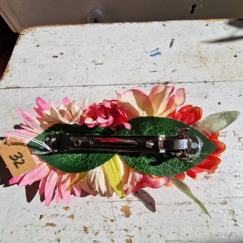 Orange/pink blomster mix hrspnde 10 cm NO: 32