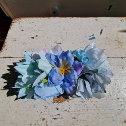 Bl/lilla blomster mix hrspnde 10 cm NO: 9