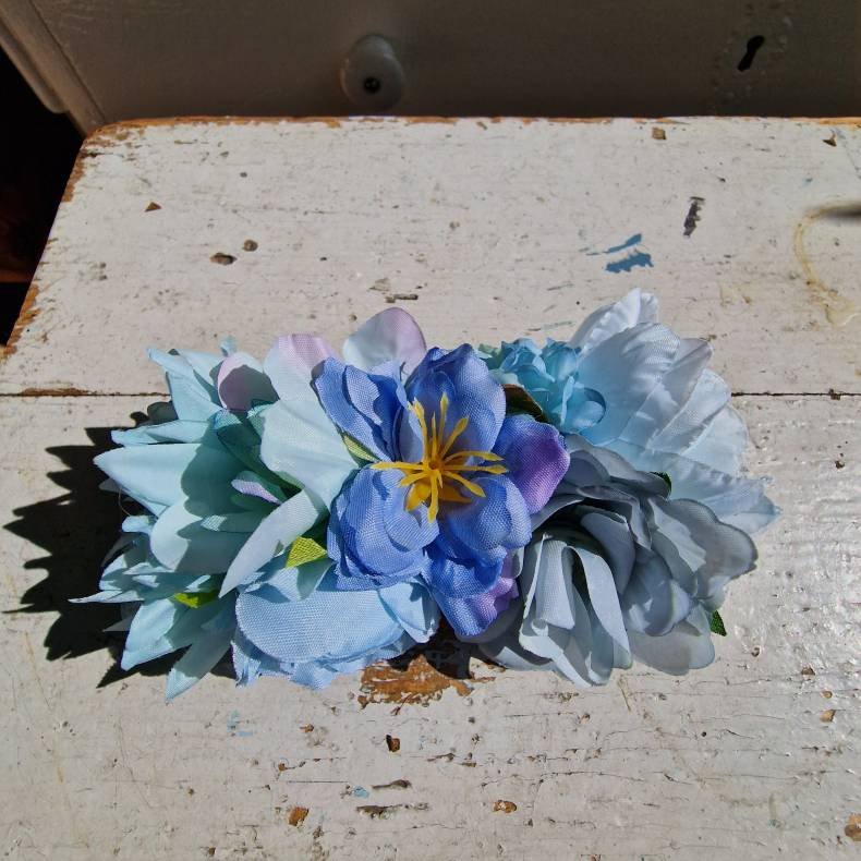 Bl/lilla blomster mix hrspnde 10 cm NO: 9