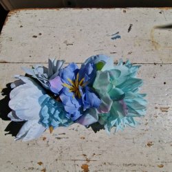 Bl/lilla blomster mix hrspnde 10 cm NO: 9