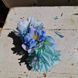 Bl/lilla blomster mix hrspnde 10 cm NO: 9