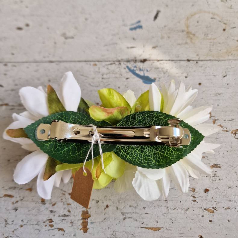 Hvide og grnne blomster mix hrspnde 10 cm NO: 24