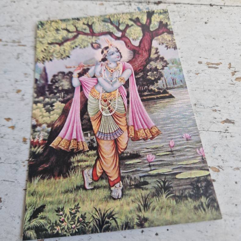 Sri Krishna postkort 