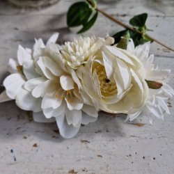 Hvidt blomster mix hrspnde 10 cm NO: 46