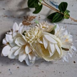 Hvidt blomster mix hrspnde 10 cm NO: 46