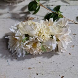 Hvidt blomster mix hrspnde 10 cm NO: 46