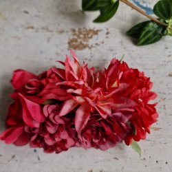 Rd mrk blomster mix hrspnde 10 cm NO: 47