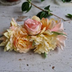 Gule og rosa blomster mix hrspnde 10 cm NO: 44