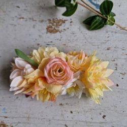 Gule og rosa blomster mix hrspnde 10 cm NO: 44