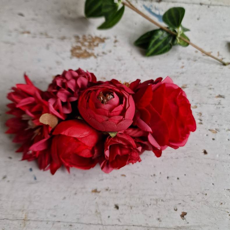 Rd mrk blomster mix hrspnde 10 cm NO: 43