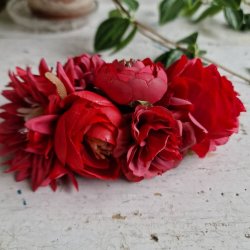 Rd mrk blomster mix hrspnde 10 cm NO: 43